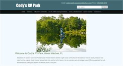 Desktop Screenshot of codysrvpark.com