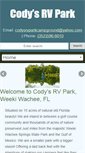 Mobile Screenshot of codysrvpark.com