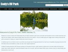 Tablet Screenshot of codysrvpark.com